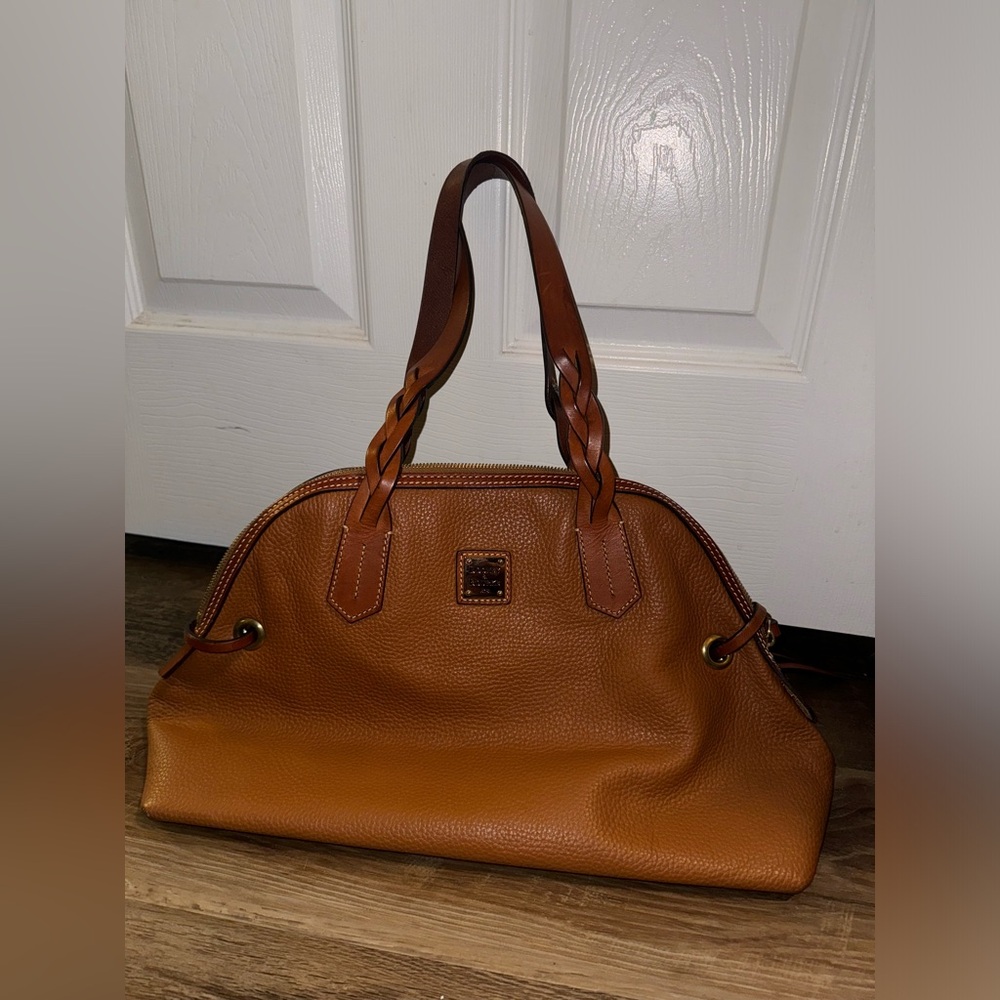 Dooney & Bourke Large Brown Satchel Bag - Picture 5 of 6